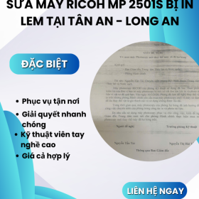Chuyên Sửa Máy Ricoh MP 2501S Bị Lem Mực Giá Rẻ Tại Tân An