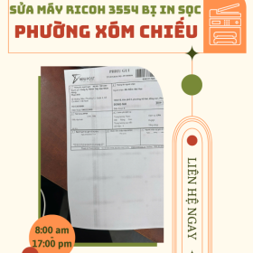 Khắc Phục Lỗi In Sọc Máy Ricoh 3554 Tại Xóm Chiếu Giá Tốt
