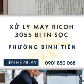 Khắc Phục Nhanh Lỗi In Sọc Máy Ricoh 3055 Tại Phường Bình Tiên
