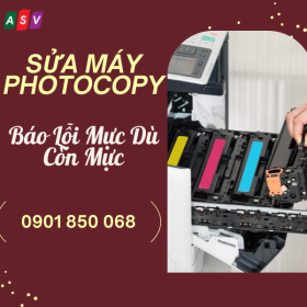 Sửa Các Dòng Máy Photocopy Tại Phường Nhiêu Lộc -Báo Lỗi Mực Dù Còn Mực 