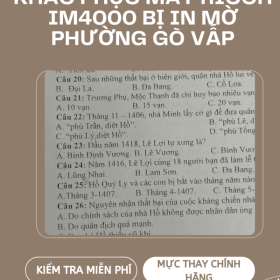 Sửa Lỗi In Mờ Máy Ricoh IM 4000 Nhanh Gọn Tại Phường Gò Vấp