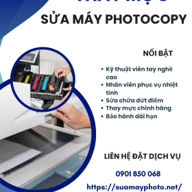 Sửa máy Photocopy Nhanh Tại Phường Tân Thành, Chuyên Nạp Mực Giá Tốt Cho Mọi Dòng Máy 