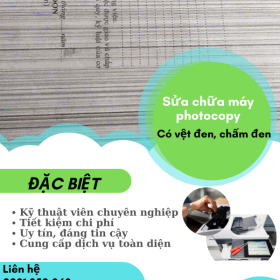 Tại Phường An Khánh- Xử Lý Triệt Để Lỗi Vệt Đen, Chấm Đen Trên Bản In 