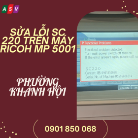 Thợ Sửa Máy Ricoh MP 5001 Lỗi SC220 Tận Nơi Tại Khánh Hội
